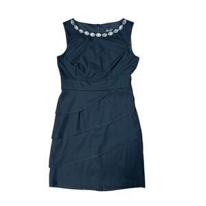 Connected Apparel, Women's Black Pencil School Office Mini Dress, Size 10, NWT
